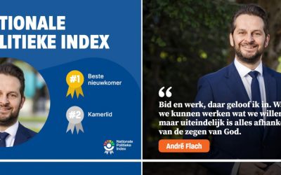 SGP-Tweede Kamerlid Flach hoogste nieuwkomer in Nationale Politieke Index.