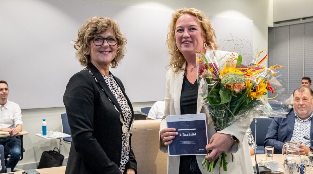 Stadtenaar Natalie Mijnders-Breure geïnstalleerd als raadslid